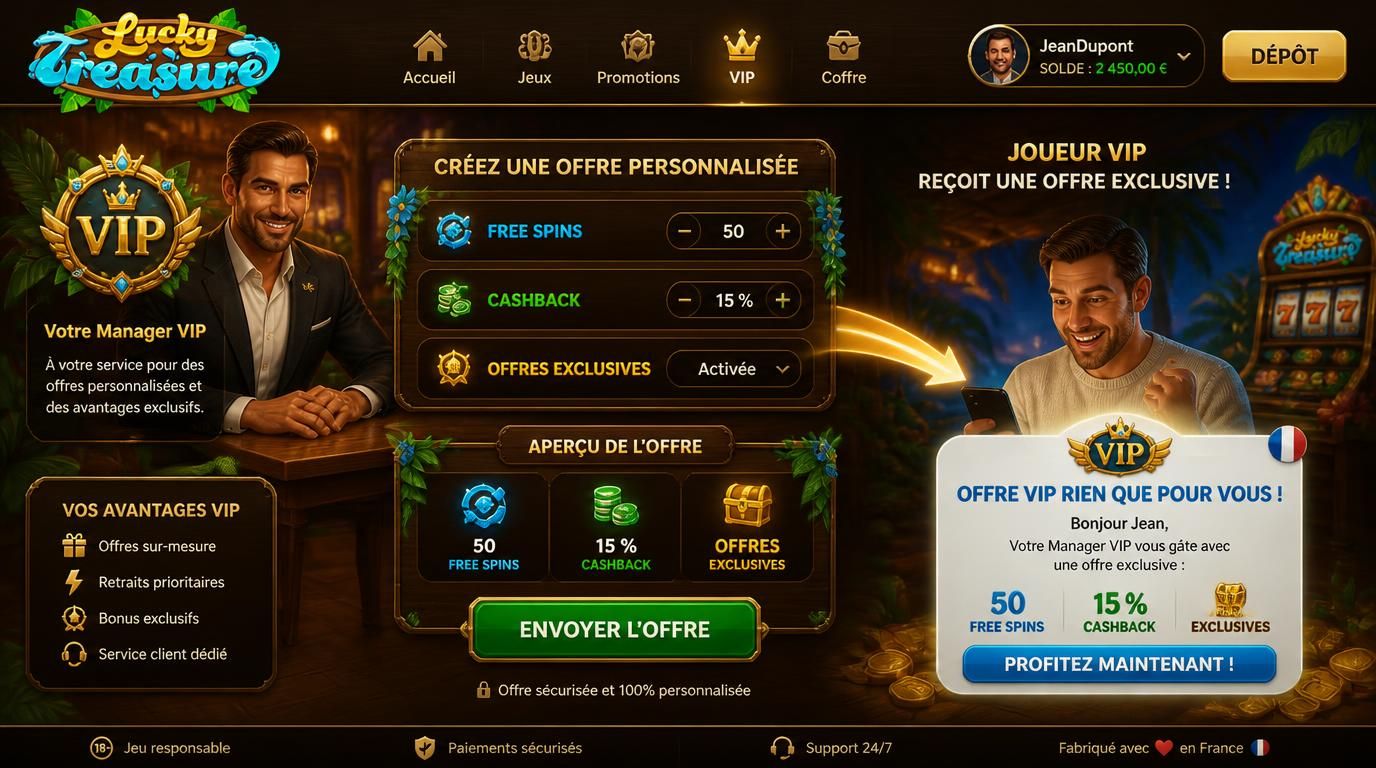 image manager vip offrant avantage personnalisé